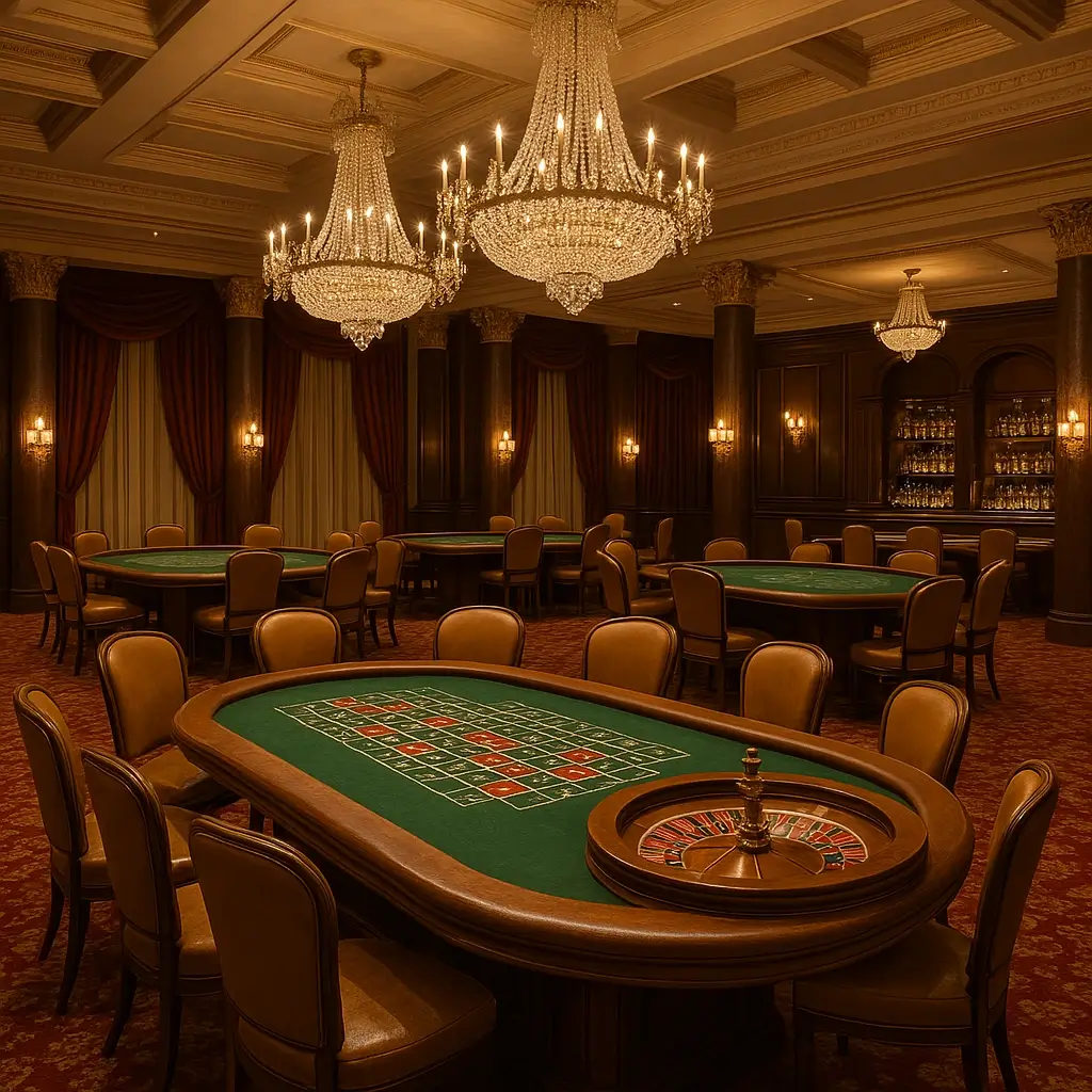 Decoración elegante del casino